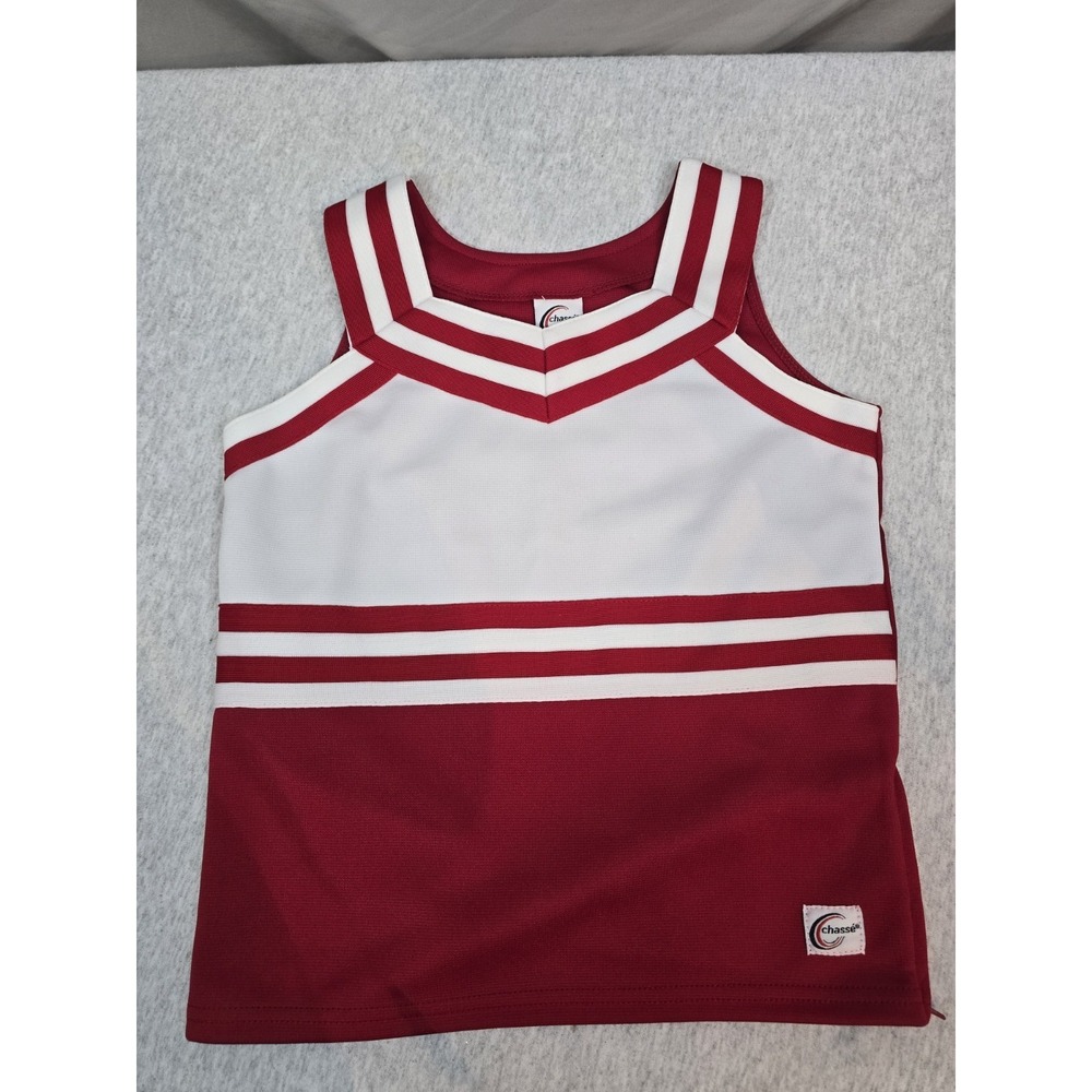 Chasse classic sweet heart shell top size Youth L Red And White
